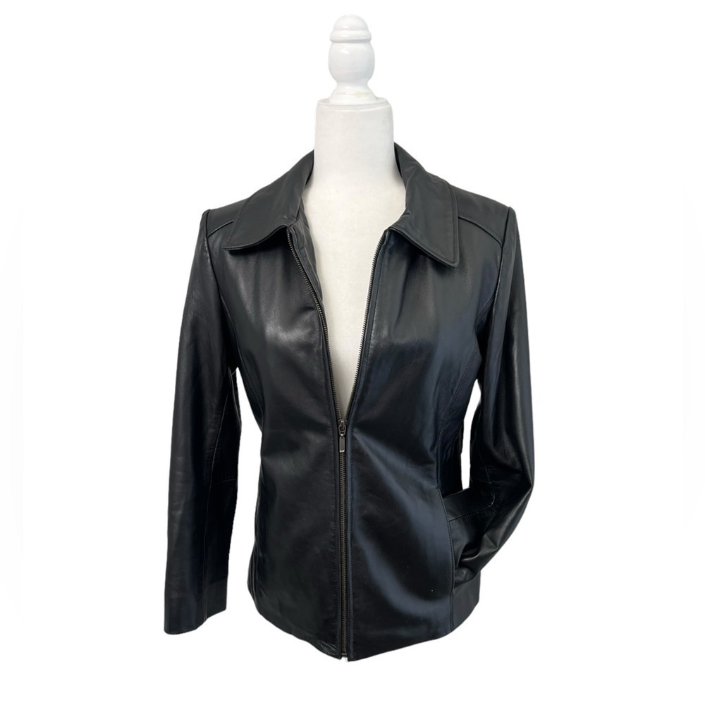 Robert Phillipe New York Black Leather Jackets - Size Small - Picture 5 of 14